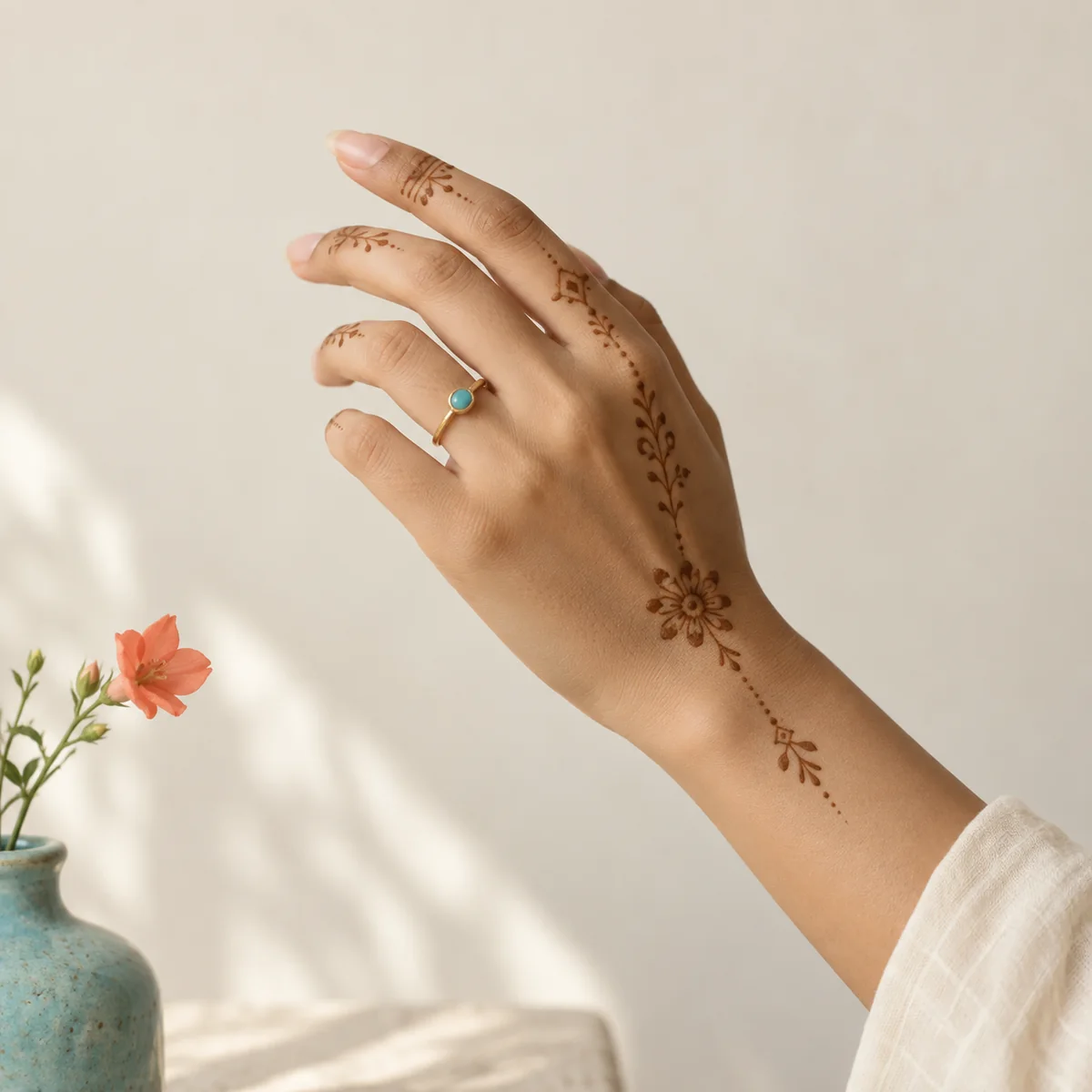 نقوش حناء بسيطة